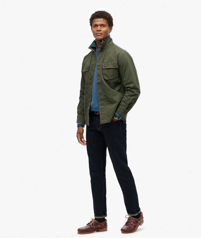 Militär-Overshirt-Jacke Militär-Overshirt-Jacke