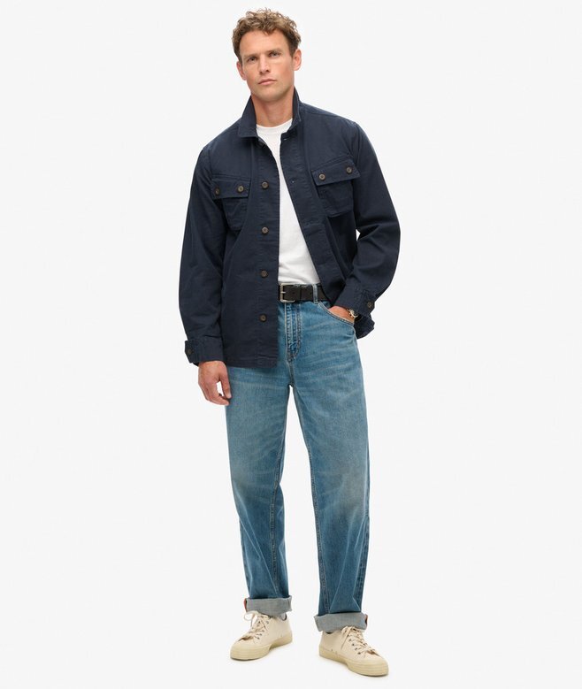 Militär-Overshirt-Jacke Militär-Overshirt-Jacke