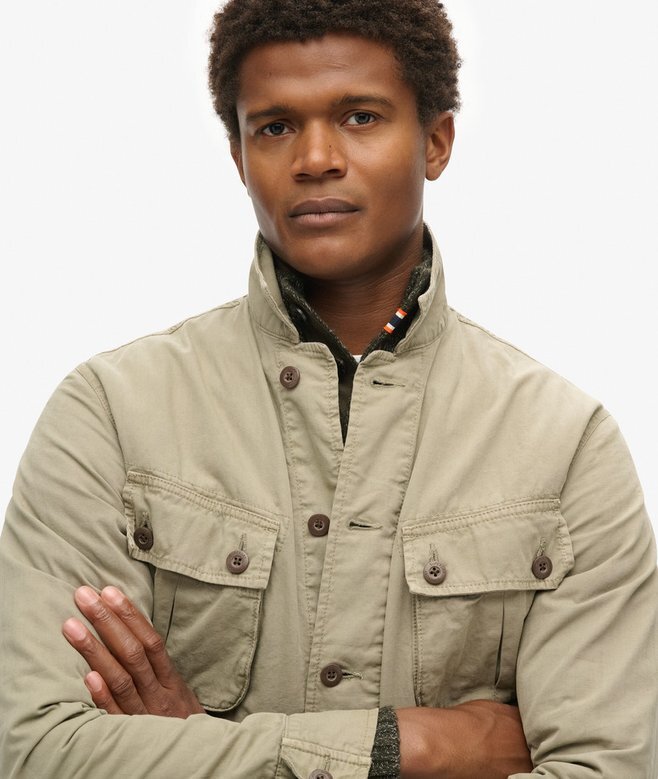 Militär-Overshirt-Jacke Militär-Overshirt-Jacke