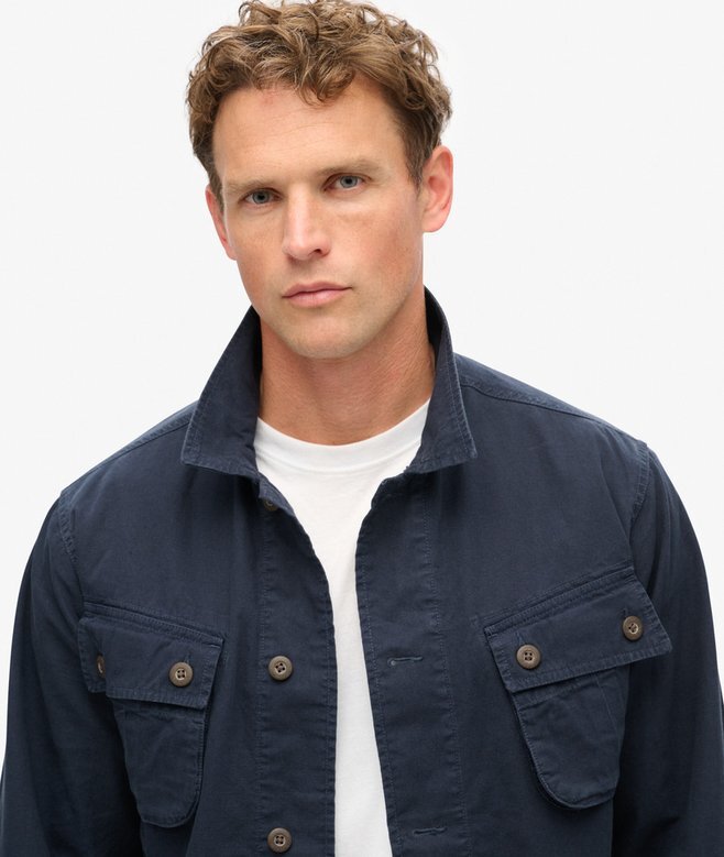 Militär-Overshirt-Jacke Militär-Overshirt-Jacke