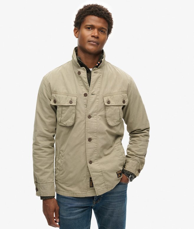 Militär-Overshirt-Jacke Militär-Overshirt-Jacke