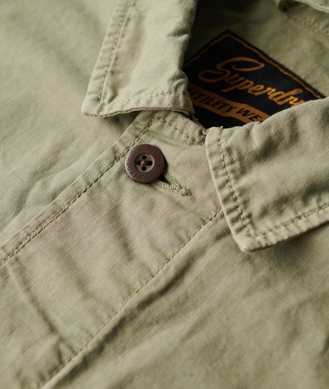 Militär-Overshirt-Jacke Militär-Overshirt-Jacke