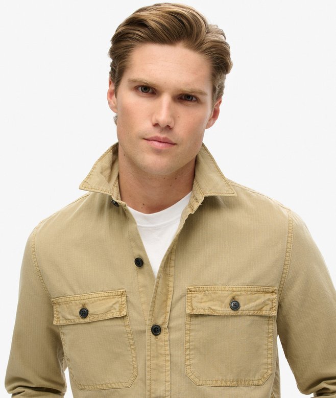Militärisches Langarm-Overshirt Militärisches Langarm-Overshirt
