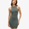 Mini-Bodycon-Kleid mit gekreuztem Rücken