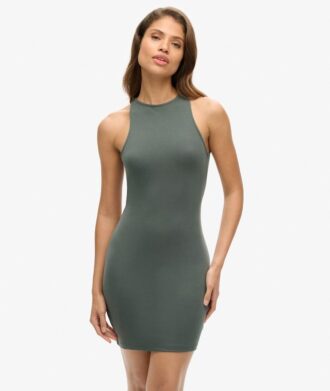 Mini-Bodycon-Kleid mit gekreuztem Rücken