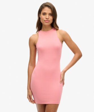 Mini-Bodycon-Kleid mit gekreuztem Rücken