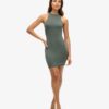 Mini-Bodycon-Kleid mit gekreuztem Rücken