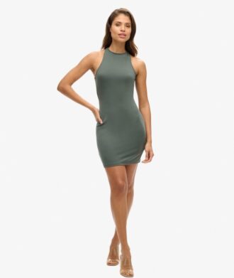 Mini-Bodycon-Kleid mit gekreuztem Rücken