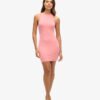 Mini-Bodycon-Kleid mit gekreuztem Rücken