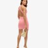 Mini-Bodycon-Kleid mit gekreuztem Rücken