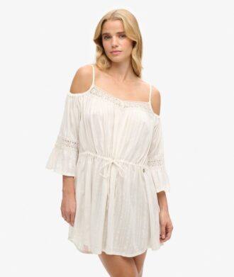 Mini-Kleid mit Cold-Shoulder-Ausschnitt