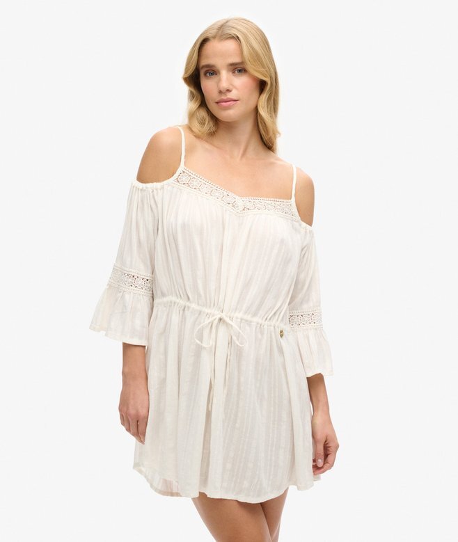 Mini-Kleid mit Cold-Shoulder-Ausschnitt Mini-Kleid mit Cold-Shoulder-Ausschnitt