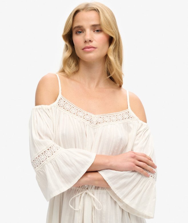 Mini-Kleid mit Cold-Shoulder-Ausschnitt Mini-Kleid mit Cold-Shoulder-Ausschnitt