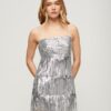 Mini-Kleid mit Fransen