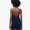 Mini-Kleid mit V-Ausschnitt und Fransen Mini-Kleid mit V-Ausschnitt und Fransen