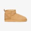 Mini-Stiefel aus Wildleder und Sherpa Mini-Stiefel aus Wildleder und Sherpa