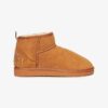 Mini-Stiefel aus Wildleder und Sherpa Mini-Stiefel aus Wildleder und Sherpa