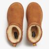 Mini-Stiefel aus Wildleder und Sherpa Mini-Stiefel aus Wildleder und Sherpa