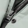 Mittellange Sport-Puffer-Jacke mit Kapuze