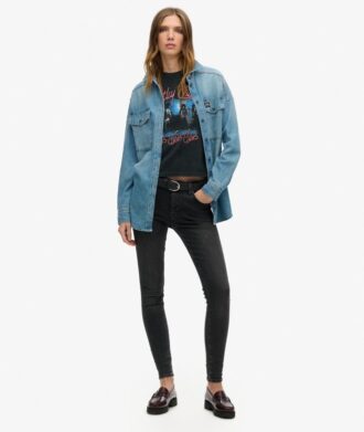 Motley Crue X Superdry T-Shirt mit Flügelärmeln
