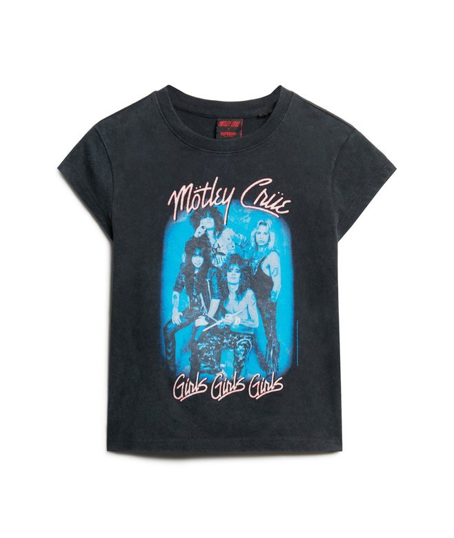 Motley Crue X Superdry T-Shirt mit Flügelärmeln Motley Crue X Superdry T-Shirt mit Flügelärmeln