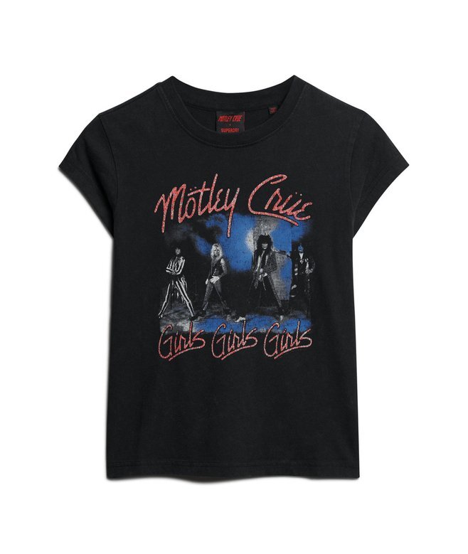 Motley Crue X Superdry T-Shirt mit Flügelärmeln Motley Crue X Superdry T-Shirt mit Flügelärmeln