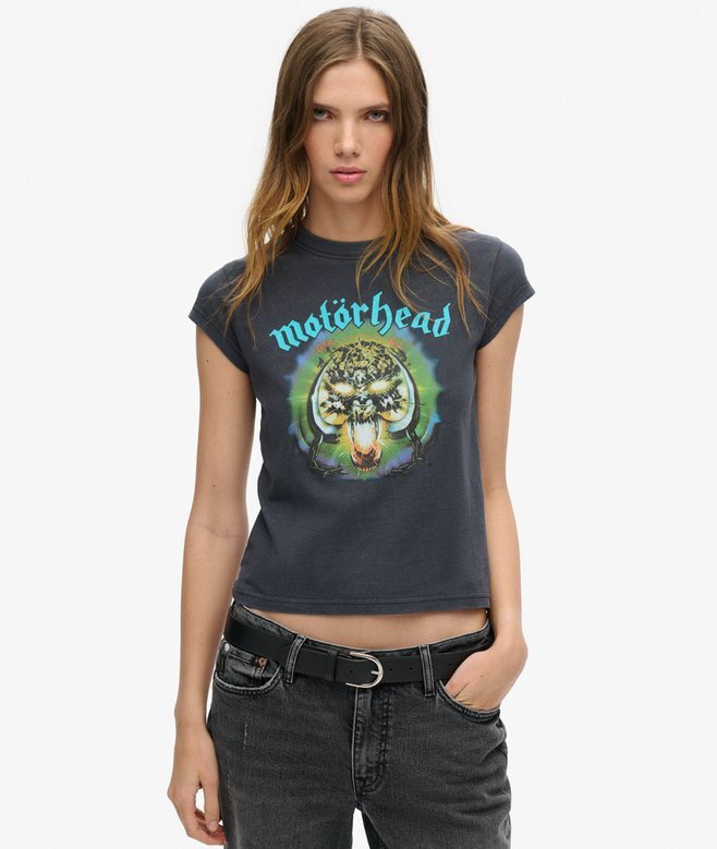 Motörhead X Superdry T-Shirt mit Flügelärmeln Motörhead X Superdry T-Shirt mit Flügelärmeln