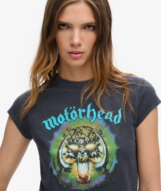 Motörhead X Superdry T-Shirt mit Flügelärmeln Motörhead X Superdry T-Shirt mit Flügelärmeln