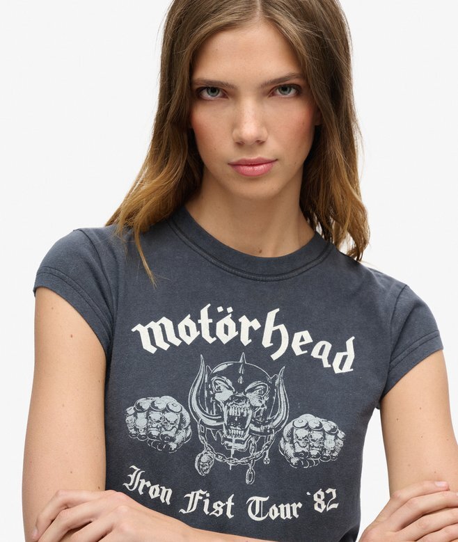 Motörhead X Superdry T-Shirt mit Flügelärmeln Motörhead X Superdry T-Shirt mit Flügelärmeln
