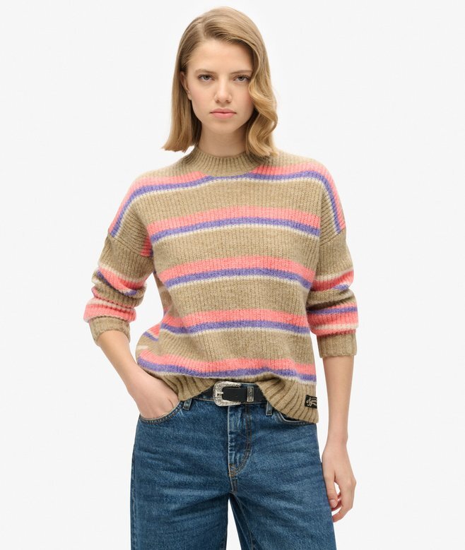 Multi Stripe Crew Pullover Multi Stripe Crew Pullover