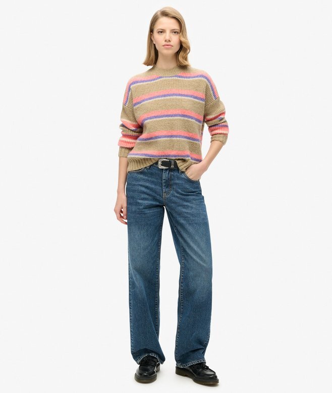 Multi Stripe Crew Pullover Multi Stripe Crew Pullover