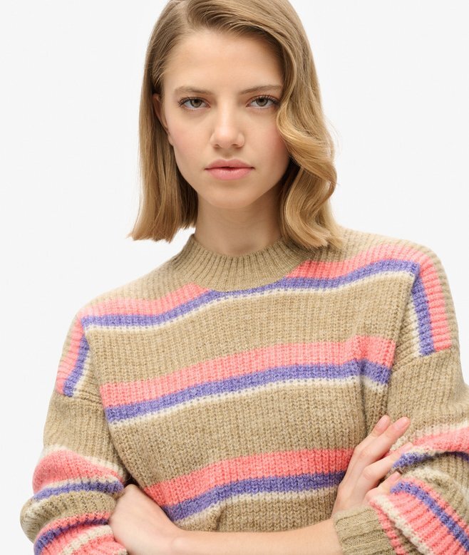 Multi Stripe Crew Pullover Multi Stripe Crew Pullover