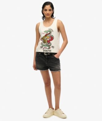 Neo Trad Tattoo Tanktop mit Rundhalsausschnitt