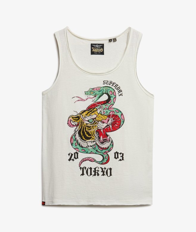 Neo Trad Tattoo Tanktop mit Rundhalsausschnitt Neo Trad Tattoo Tanktop mit Rundhalsausschnitt