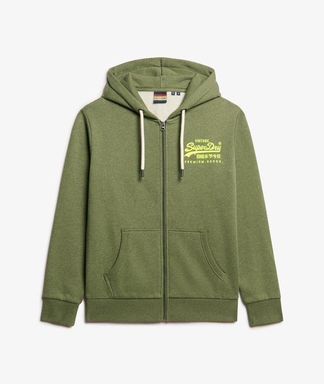 Neon Vintage Logo Graphic Zip Kapuzenpullover Neon Vintage Logo Graphic Zip Kapuzenpullover
