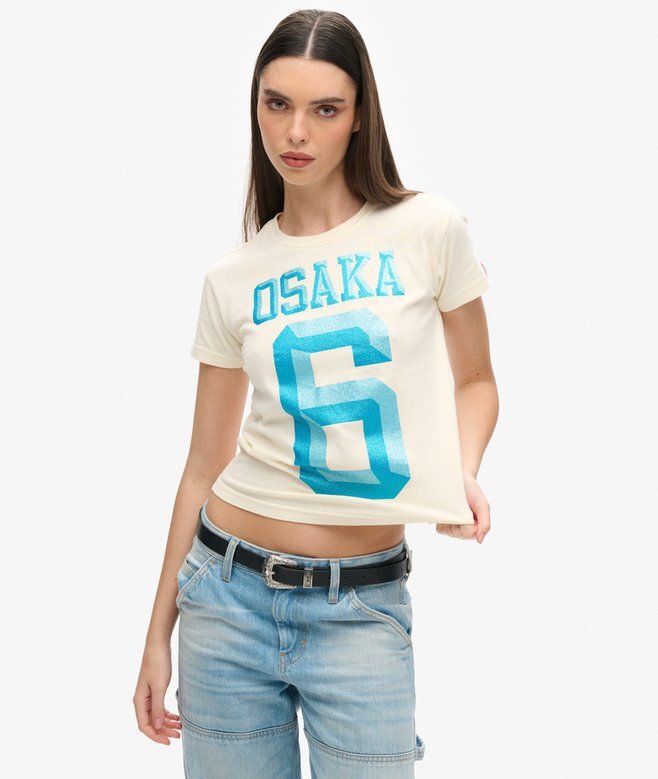 Osaka 6 Embellished 90S T-Shirt Osaka 6 Embellished 90S T-Shirt