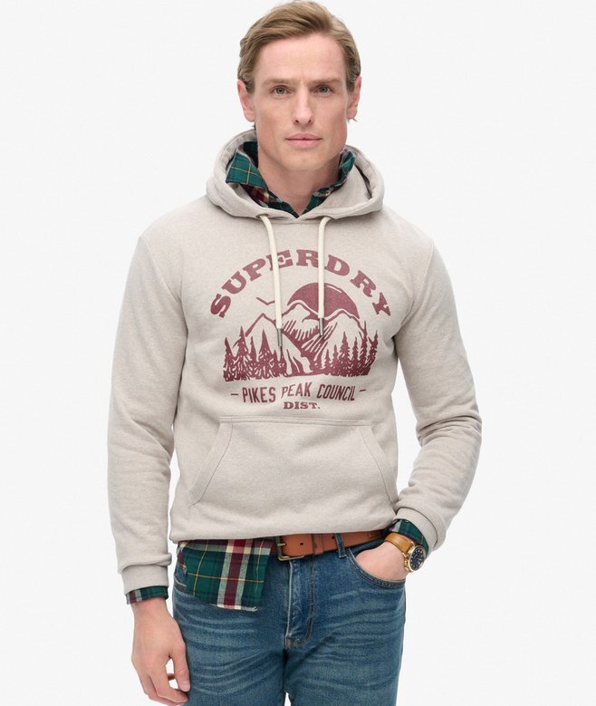 Outdoor-Kapuzenpullover mit Grafikprint Outdoor-Kapuzenpullover mit Grafikprint