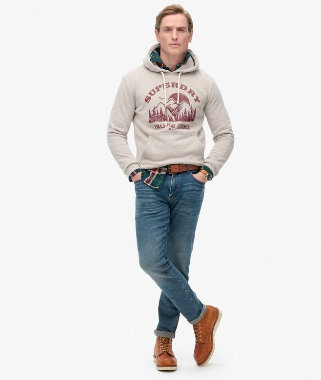 Outdoor-Kapuzenpullover mit Grafikprint Outdoor-Kapuzenpullover mit Grafikprint