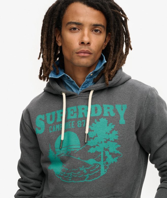 Outdoor-Kapuzenpullover mit Grafikprint Outdoor-Kapuzenpullover mit Grafikprint