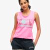 Outdoor-Tanktop mit Streifen und U-Ausschnitt