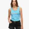 Outdoor-Tanktop mit Streifen und U-Ausschnitt