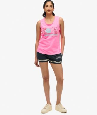 Outdoor-Tanktop mit Streifen und U-Ausschnitt