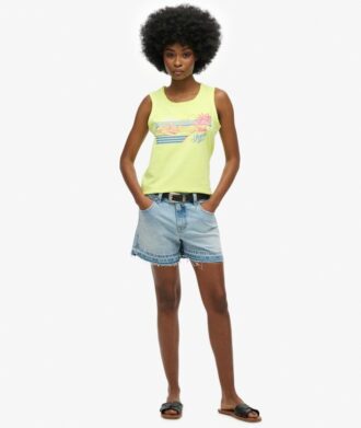 Outdoor-Tanktop mit Streifen und U-Ausschnitt