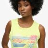 Outdoor-Tanktop mit Streifen und U-Ausschnitt