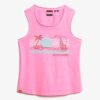 Outdoor-Tanktop mit Streifen und U-Ausschnitt