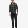 Overshirt mit Karomuster und Stickerei Overshirt mit Karomuster und Stickerei