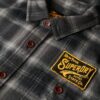 Overshirt mit Karomuster und Stickerei Overshirt mit Karomuster und Stickerei