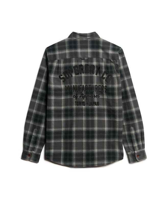 Overshirt mit Karomuster und Stickerei Overshirt mit Karomuster und Stickerei