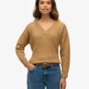 Oversize-Pullover mit V-Ausschnitt
