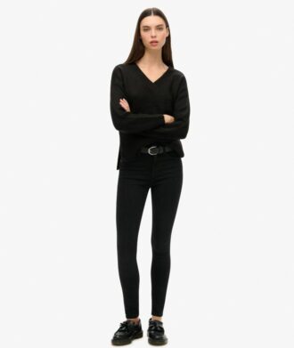 Oversize-Pullover mit V-Ausschnitt